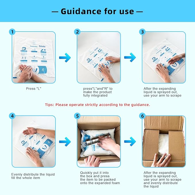 4 pcs 18''*18'' Expanding Foam Packing For Shipping PC & Valuables & Fragile Moving Supplies For Irregular-Shaped Items Shockproof Bubble Wrap for moving Applied For Industrial Private Dual Use