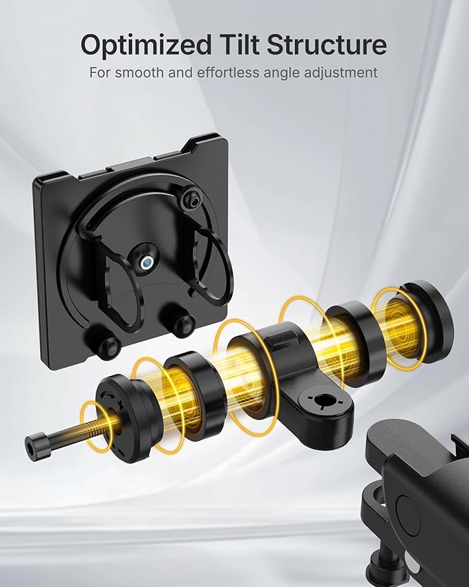 monTEK Single Monitor Arm with USB A/C, Ultrawide Monitor Stand for 17 to 57 Inch Curved Screen, Holds 59.4 lbs, Adjustable Gas Spring Arm, 75/100 VESA Mount, Clamp & Grommet Desk Mount, Black