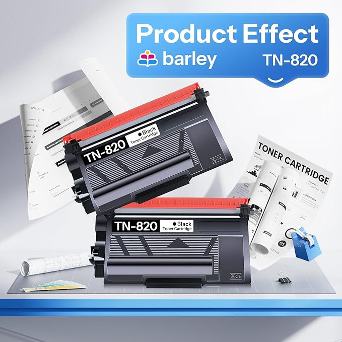 TN820 TN-820 Toner Cartridge Compatible TN820 TN-820 Black Toner Cartridge Replacement for Brother TN820 TN-820 HL-L6200DW MFC-L6800DW MFC-L5900DW MFC-L5850DW Printer Ink (2-Pack).