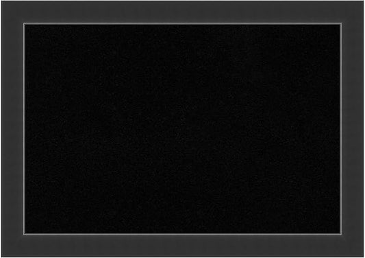 Amanti Art Black Cork Board for Wall, 29x41 Vision Board with Black Wood Frame, Large Corkboard Office Decor for Home Organization, Modern Corkboard Pinboard to Display Items for Home Organization in