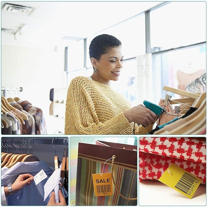 Price Tagging Gun for Clothing,(Not Stitch Gun) Standard Retail Price Tag Attacher Gun Kit for Clothes Labeler with 6 Needles & 2000pcs 2" Barbs Fasteners & Organizer Bag for Store Warehouse Yard Sale