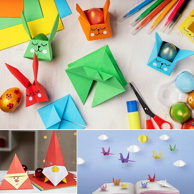 Colored Lightweight Construction Paper - A4 Origami Paper 200 Sheets Colored Paper, 20 Colors Colored Printer Paper Copy Paper, 8.3" X 11.7" Multipurpose Colored 70GSM for DIY Kids Art Craft