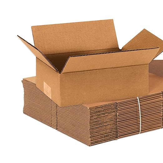 Aviditi Shipping Boxes Flat 9"L x 6"W x 3"H, 100-Pack | Corrugated Cardboard Box for Packing, Moving and Storage