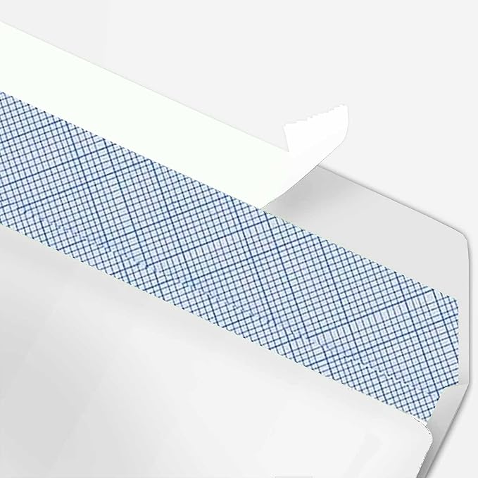 1000 Custom #10 Envelopes with Logo - Personalized #10 Self-Seal - Printed Envelopes with Return Address - Custom Printed Security Envelope - Ideal for Business Mailings - White 1000 Count