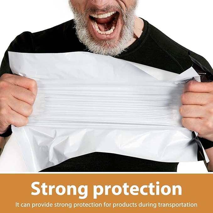 Metronic Poly Mailers 19x24 Inch 600Pcs | Large Shipping Bags for Clothing, Small Business | Strong Thick Mailing Bags with Self Adhesive | Waterproof and Tear-Proof Large Package Bags in White
