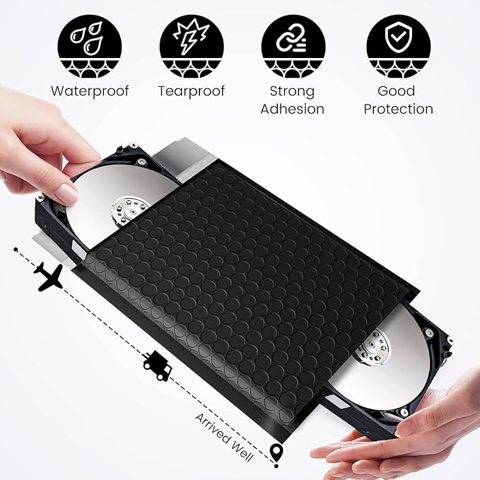 Fuxury Black Bubble Mailers 6x10" Padded Envelopes 9600 Pack Strong Adhesion Full Pallet of Padded Mailers Thick Bubble Envelopes for Small Business Mailing Small Items Bulk