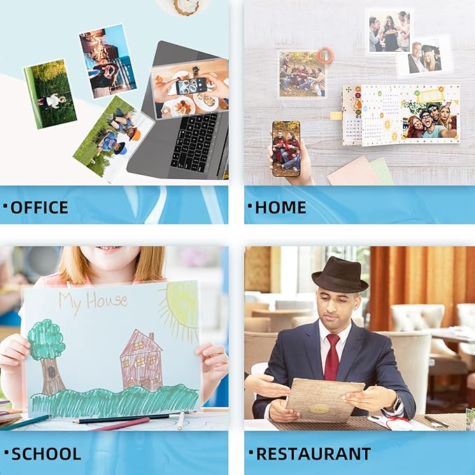 Uinkit 120Pack Thermal Laminating Pouches 3mil Laminating Sheets 4.3x6.3 inches for Sealed 4x6 Photo Card Documents, Glossy Clear Laminator Pouch Rounded Corner