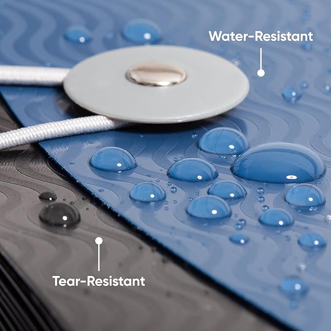 Smead Poly Frequency Expandable File Folders Letter Size, 12 Pockets, Flap & Cord Closure, Blue/Black (70863)