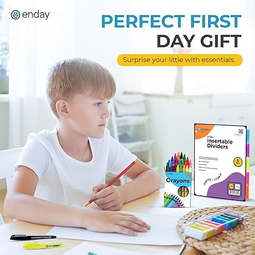Enday 4th and 5th Grade School Supplies Kit - 79 Piece Back to School Supplies Kit, Premium Quality Kids School Supplies for Girls & Boys, Fourth & Fifth Grade Elementary School Supplies for Kids