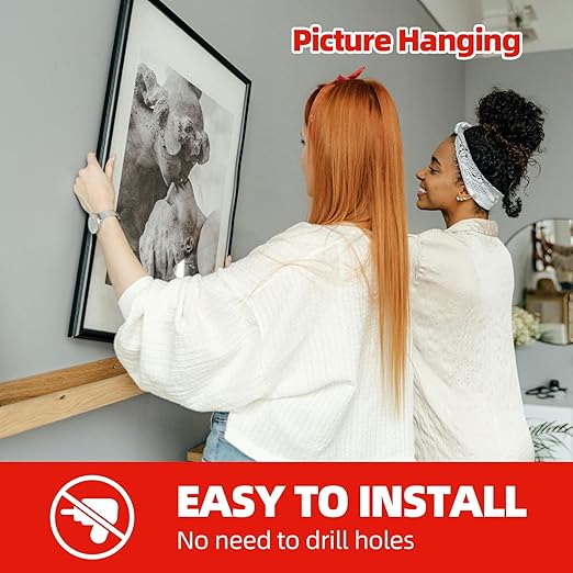 Double Sided Tape Heavy Duty, 1" x 9.85FT Removable Mounting Tape for Wall, Extra Strong Foam Tape, Picture Hanging Adhesive Strips Waterproof for Cars, Walls, Home, Office Décor