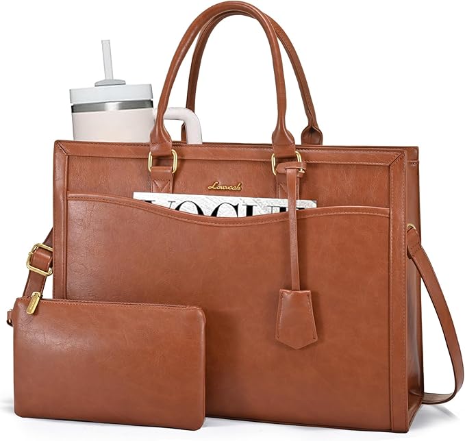 LOVEVOOK Laptop Tote Bag for Women, Office Work Bag Briefcase fit for 15.6 inch Laptop, Large Capacity Teacher Bag Handbag