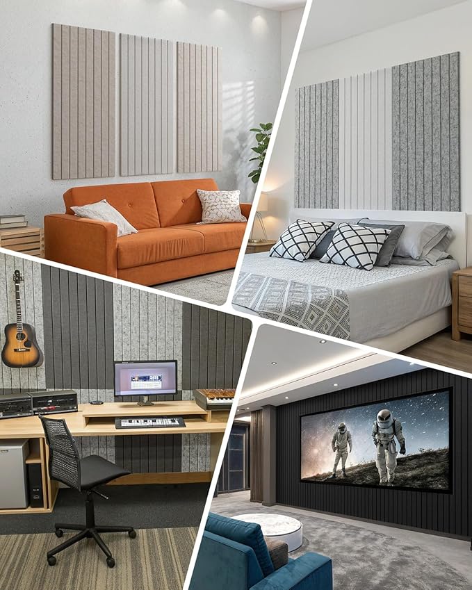 Soundsbay Large Cork Board, 71" x 47" Bulletin Board, 3 Pack Felt Wall Tiles Self-Adhesive, Pin Board for Walls Office Home Classroom Decor