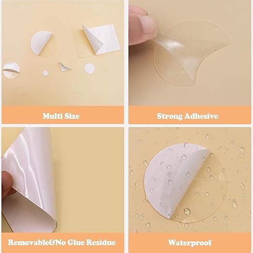 520PCS Double Sided Tape Removable Strong Adhesive Dots Heavy Duty Sticky Pads Putty No Traces Clear Sticky Tack for Picture, Poster, Art Craft, Decoration, Party Office Supplies