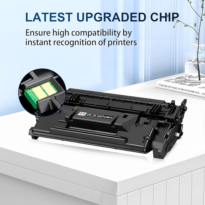 89A Black Toner Cartridges Compatible 89A CF289A 89X CF289X (with Chip) for Laser Jet Enterprise M507 M507n M507dn M507x MFP M528dn M528f M528c M528z M528 Series Printer (2-Pack)