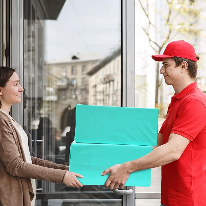 Metronic Poly Mailers 24×24 50 Pcs Large Shipping Bags for Clothes Plastic Mailers Strong Self Seal Adhesive Shipping Envelopes for Small Business Tear-resistant Mailer Bags Mailing Envelopes in Teal