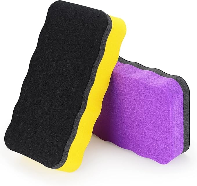 Tamaki 6 Pack Magnetic Whiteboard Eraser, Dry Eraser Board Erasers, Dry Erasers for White Board, Whiteboard Erasers for Kids Classroom, 6 Colors, Wavy, 4.2 x 2.2 x 0.8 Inch