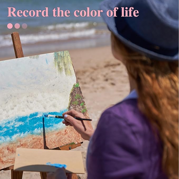 ESRICH Canvas Boards for Painting 8x10 Inch, 56 Pack Bulk 8x10 Inch Canvases for Painting- Cotton Canvas Panels for Oil, Acrylic & Watercolor Painting.