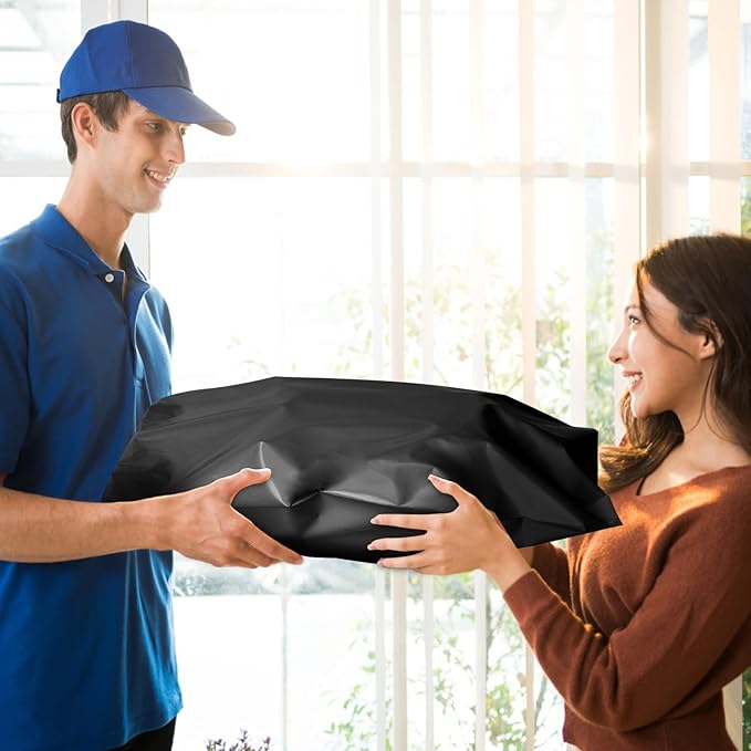 Large Poly Mailers 19x24 Inch 100 Pack, Shipping Bags for Clothing with Self-Sealing Tear-Resistant, Waterproof Poly Bags, Mailing Envelopes for Small Business (Black)