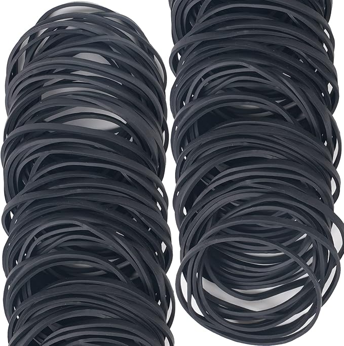 Rubber Band Ball #33 rubber bands Black 2 Pack ball About 260pcs elastic Bands for Office School Home Strong Elastic Band Loop Office Supplies rubber bands size 33