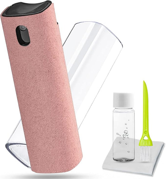 Touchscreen Mist Cleaner Spray, walrfid Electronic Screen Cleaner for TV, Laptop, Tablet, PC, Computer Monitor LCD Flat Screens, Eyeglasses - Pink