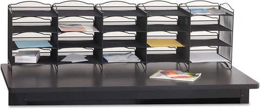Safco Literature Organizer Desktop Shelf (7770BL)