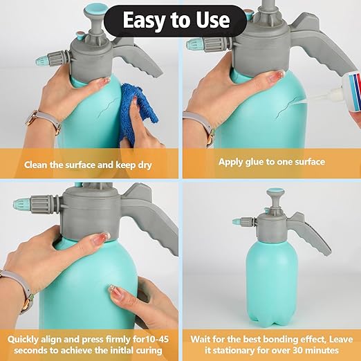 Super Glue for Plastic with Anti Clog Cap. 6 x 1 fl oz,Plastic Glue- Adhesive CA Glue for Model and Miniature,Suitable for PLA, ABS,PVC,3D Printing,Toys,Legos.Heavy Duty Model Repair Kit, Quick Dry