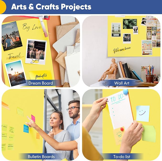 Vanhench 30"×1200"(100') Yellow Wrapping Paper Roll, Art Craft Paper, Color Bulletin Board Paper Bouquet Flower Wrapping, Perfect for Birthday, Mother's Day, Holiday, Wedding