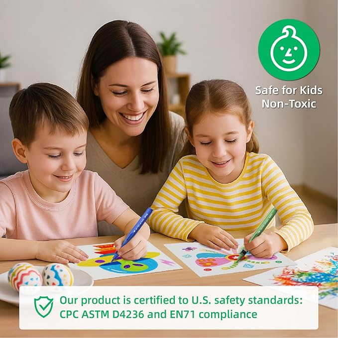 WUO 36 Colors Acrylic Paint Markers (2 Metallic), Automatic Ink Control Brush Tip for Multi-Surface Acrylic Paint Pens for Rock Painting, Wood, Canvas, Glass, DIY Art