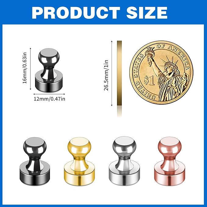 LOVIMAG Fridge Magnets 25Pcs Refrigerator Whiteboard Small Strong Magnet Classroom Kitchen Accessories Decorative Locker Set Decor Must Haves Office Calendar Refrigerador Magnetic Cute Crafts