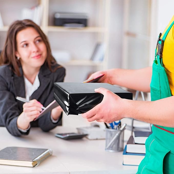 Fuxury Poly Mailers 10x13 Inch 50 Pcs, Waterproof Shipping Bags for Clothing, Strong Adhesive Shipping Envelopes for Small Business Suppliers, Self Seal Mailers Poly Bags Mailing Envelopes Black