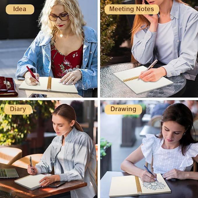 Pointless Notes from Boring Meetings Funny Pink Golden Spiral Notebook, Humorous Office Gifts, Gag Gifts for Coworkers, Funny Office Sarcastic Gifts for Coworkers,Team Members, Employees