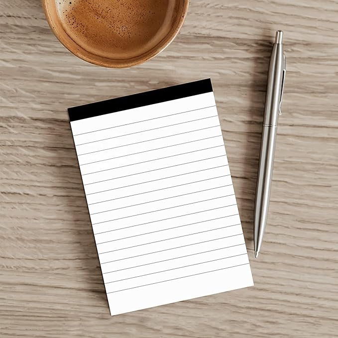 16 Pack Note Pads 3 x 5 Inch small notepads for Business Office Legal Pads, White Small Notepads Writing Pad Mini Notepad with 30 Sheets Lined Paper in Each Note pad