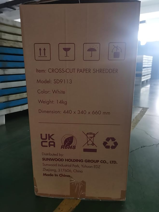 WOLVERINE 18-Sheet Shredders for Home Office Heavy Duty P-4 Security Level Crosscut Paper Shredder Paper/CD/Card Ultra Quiet Paper Shredder for Home with 6 Gallons Pullout Waste Bin SD9113(White ETL)