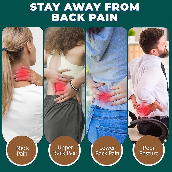 QUTOOL Lumbar Support Pillow with DIY Gift Box - Birthdays Gifts for Women Men, Ergonomic Back Support with Breathable 3D Mesh Cover, Suited for Office Chairs, Gaming Chairs，Car, Home Use (Black)