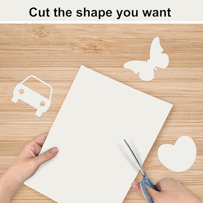 OcePor 100 Sheets Cream Cardstock Paper, Colored Printer Paper 8.5 x 11, Card Stock Thick Construction for Craft,Scrapbook，Office Printing, Invitations, Certificates，92 lb/250gsm