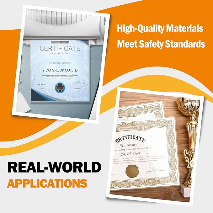 Everest Thermal Laminating Sheets, 8.9 x 11.4 Inches, 5 Mil Thick, 100 Pack, Non-Toxic Material and Adhesive, Letter Size Laminated Pouches for Documents, Clear (TH0500-02)