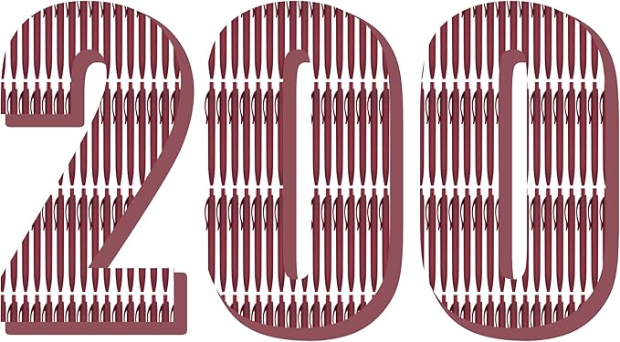 Deegtran 200 Pack Burgundy Red Barrel Click Pens, No Bleed Wholesale Retractable Ballpoint, Medium Point 1.0MM Black Ink, Smooth Writing