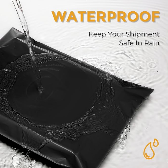 Metronic Poly Mailers 10X13 1000 Pack, Strong Adhesive Shipping Envelopes for Clothing, Medium Shipping Bags for Small Businesses, Waterproof Mailers Poly Bags (Black, 10x13 1000PC)