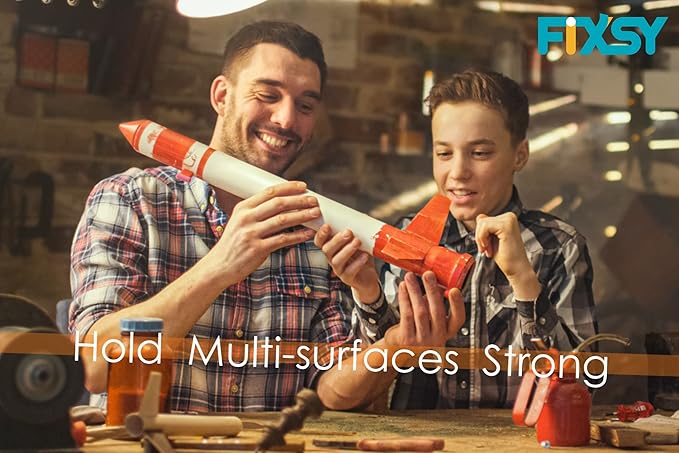 FIXSY Hot Glue Gun Sticks Woodworking, Multi Temp, Full Size 10" Long x .44" Diameter 7/16 11mm, 5LB Box Glue Stick, Approx. 90 Sticks- Compatible with Most Glue Guns