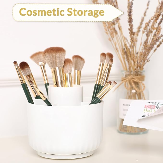 SKYDUE 360 Degree Rotating Desk Organizer, Dual-Purpose Pencil Pen Holder for Desk, Rotating Pencil Cup, Office Supplies, Desk Decor for Office, School, Home