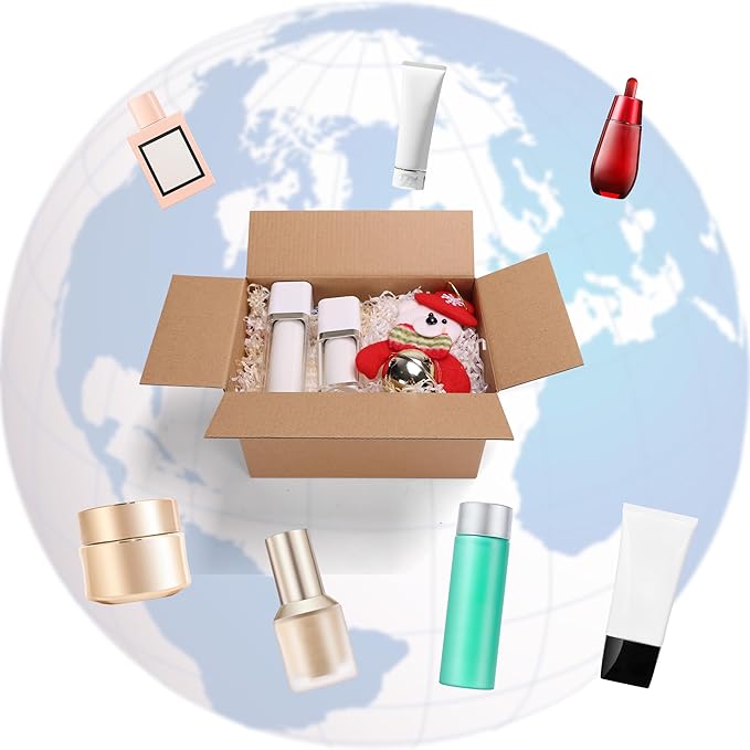 CRUGLA 40 Packs 8x5x5 Shipping Boxes for Small Business, Corrugated Cardboard Boxes Bulk for Shipping Packing Mailing