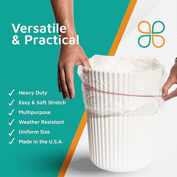 PlasticMill Rubber Bands - #33 Size - Pink Rubberbands - 1LB/500 Count