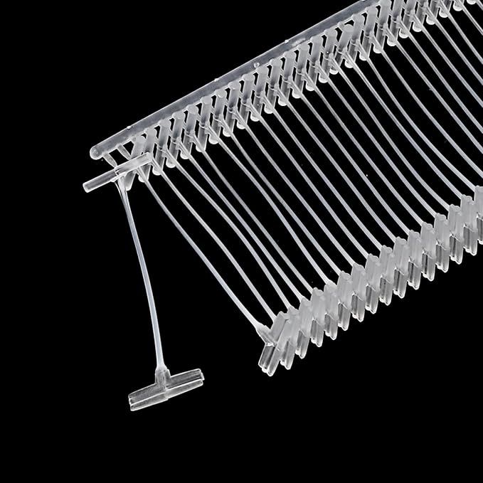 MECCANIXITY Standard Tagging Fasteners,Plastic Regular,Standard Label Gun Price Tagging Barbs for Garment Price Tag Label Tagging Barbs 25mm/1 Inch,Pack of 1000 Transparent