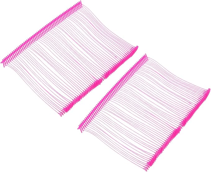 MECCANIXITY Standard Tagging Fasteners,Plastic Regular,Standard Label Gun Price Tagging Barbs for Garment Price Tag Label Tagging Barbs 75mm/3 Inch,Pack of 1000 Rose Red