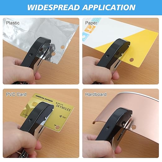 5MM Single Hole Punch - Heavy Duty Paper Puncher for Tags, Cards, Plastic, Cardboard - Portable Hand Held