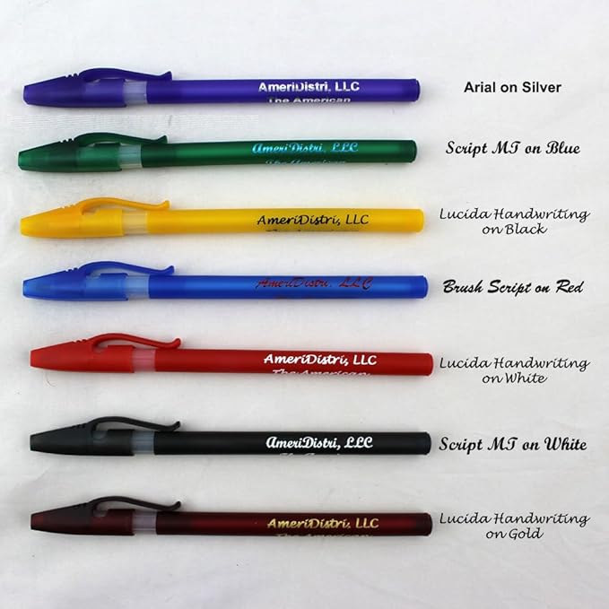 ezpencils - Personalized - Solid Black Colored body with a white Silicone Gripper - Willowy Pens - Free Personalization