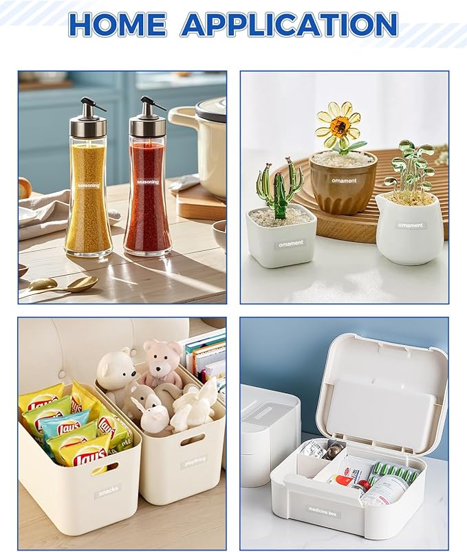 Tze135 12mm 0.47" White on Clear Tape Compatible for Brother Clear Label Tape 12mm Tze-135 Tz-135 P Touch Tz Tze 12mm 1/2" for PTD210 PT-D220 PTD400 PTD600 PT-D610BT Label Maker, 4-Pack