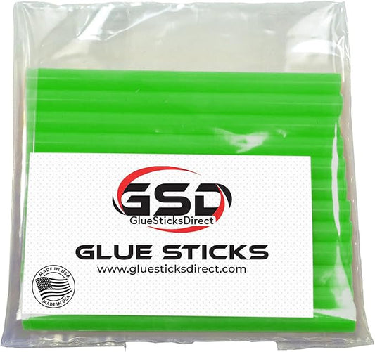 Mini Size Hot Melt Glue Sticks for Glue Gun - Bulk 4in Mint Green - Great for Art Craft Repairs & Compatible w/Most Glue Guns - 5/16" X 4" (Approx 565 Sticks, 5lbs Pack) - USA Made
