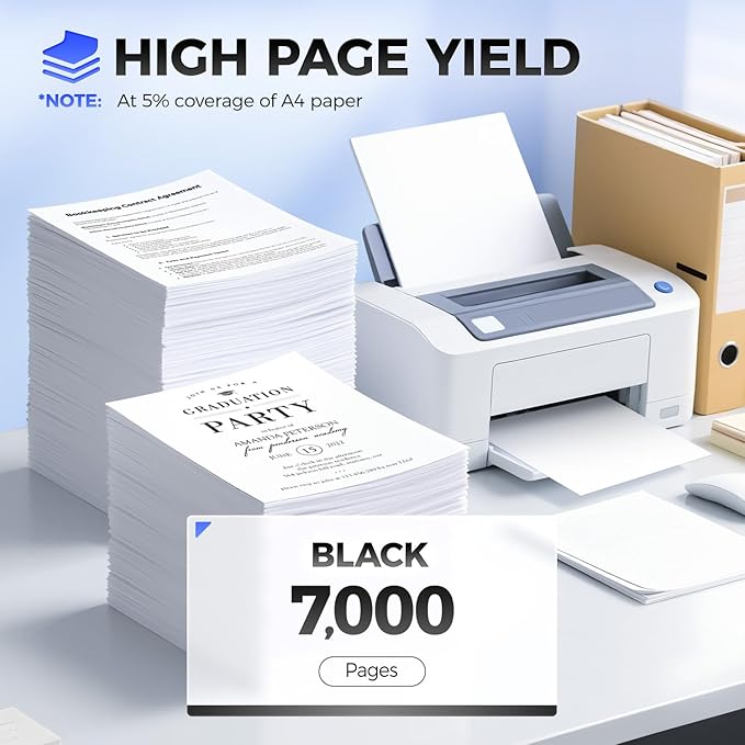 T650A11A Toner Cartridge with chip Black High Yield 1-Pack Replacement for Lexmark T650A11A Toner Compatible with Lexmark T650DN T650DTN T650N T652DN T652DTN T652N T654DN T654DTN T654N T656DNE Printer