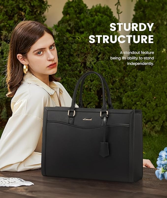 LOVEVOOK Laptop Tote Bag for Women, Office Work Bag Briefcase fit for 15.6 inch Laptop, Large Capacity Teacher Bag Handbag
